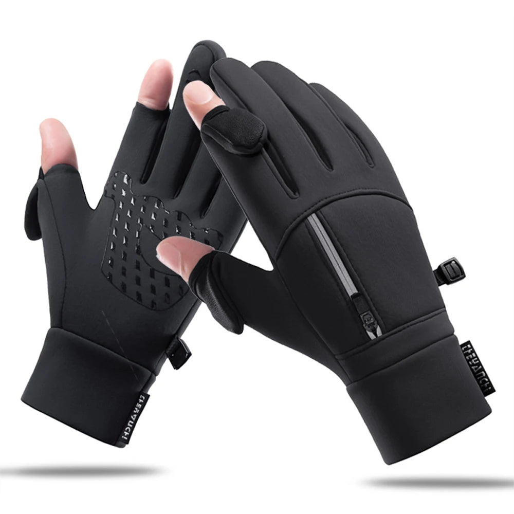 Wärmeisolierte Touchscreen-Handschuhe für Angler