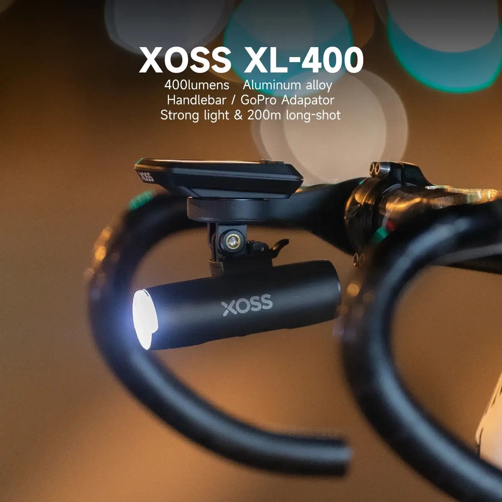 XOSS XL400 Fahrradlicht 400 Lumen USB Wiederaufladbar – clever-campen Camping & Outdoor Schweiz
