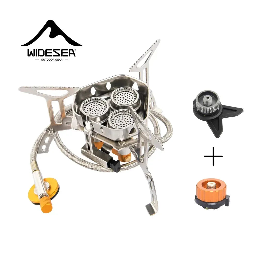 Widesea Campingkocher mit 3 Brennern – Tragbarer Gaskocher – clever-campen Camping & Outdoor Schweiz