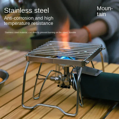 Campingkocher Edelstahl Tragbar Faltbar Grillrost – clever-campen Camping & Outdoor Schweiz