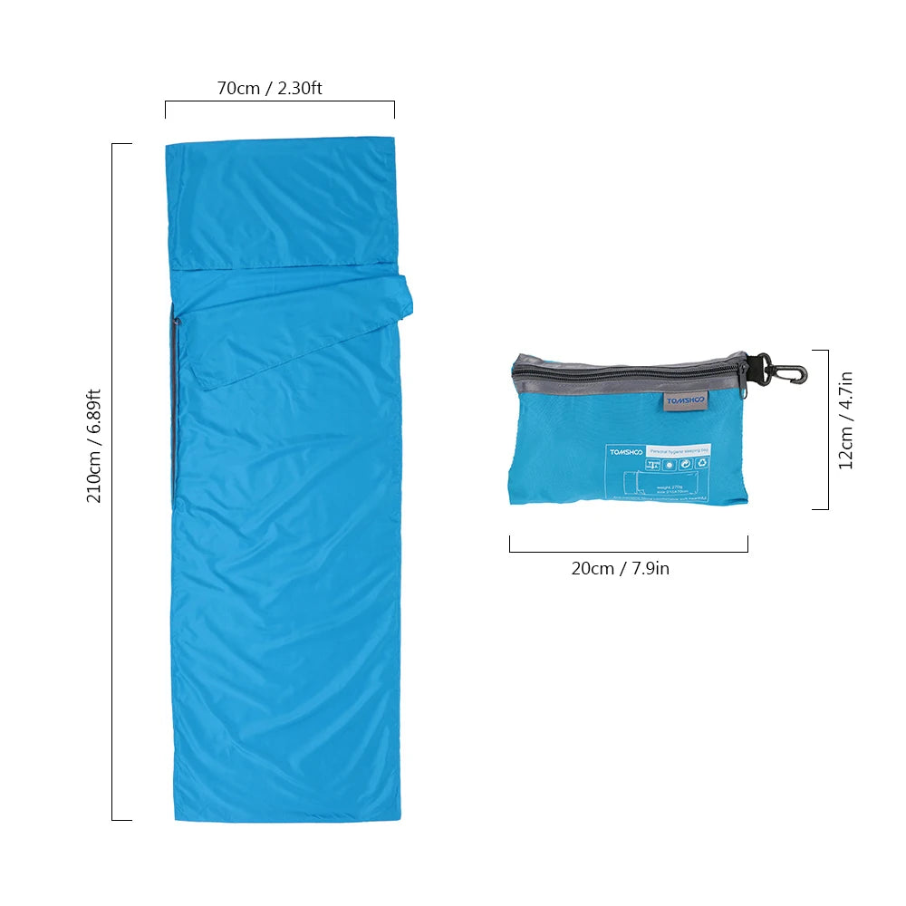 Tomshoo 70x210CM Tragbarer Schlafsack für Camping und Reisen