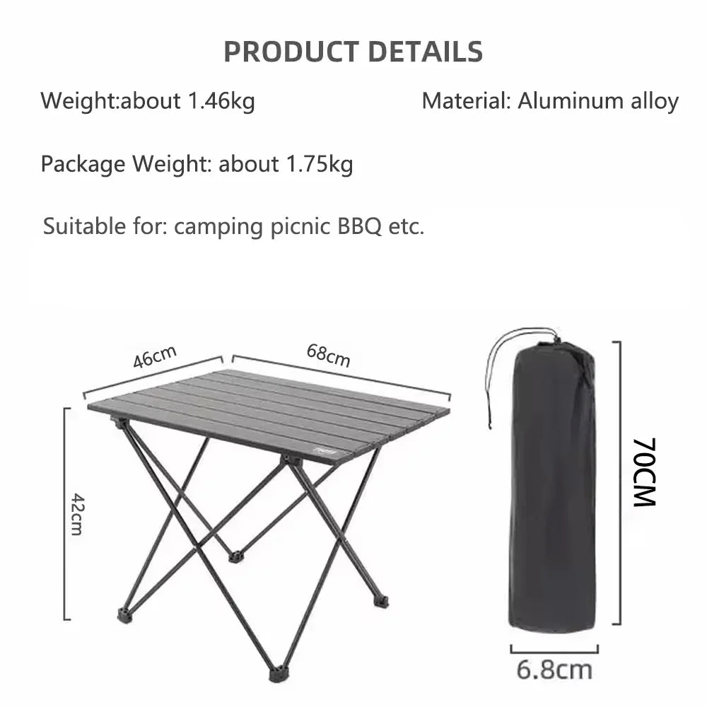 TARKA Ultraleichter Klapp-Camping Tisch aus Aluminium
