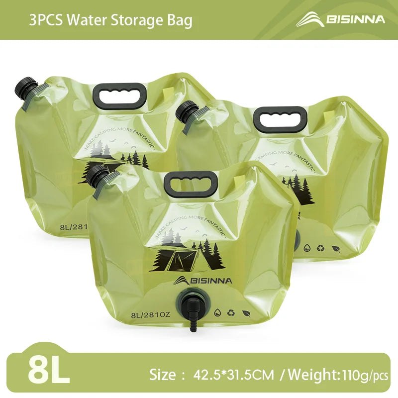 BISINNA 8L Tragbare Wasserlagerungstasche für Camping