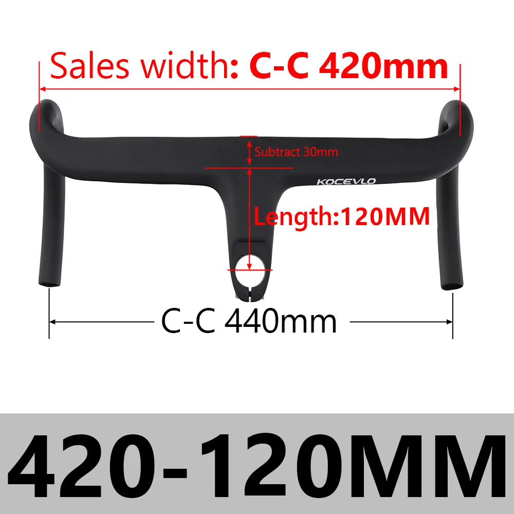 KOCEVLO X01 Carbon Fahrradlenker mit Spacer für 28.6mm