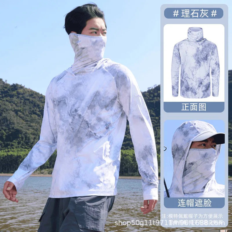 Sommer-Sonnen-Schutz-Shirt für Männer zum Angeln
