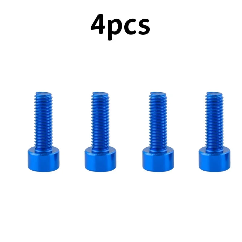 4 Stück Wasserflaschen Halter Schrauben Set Aluminium