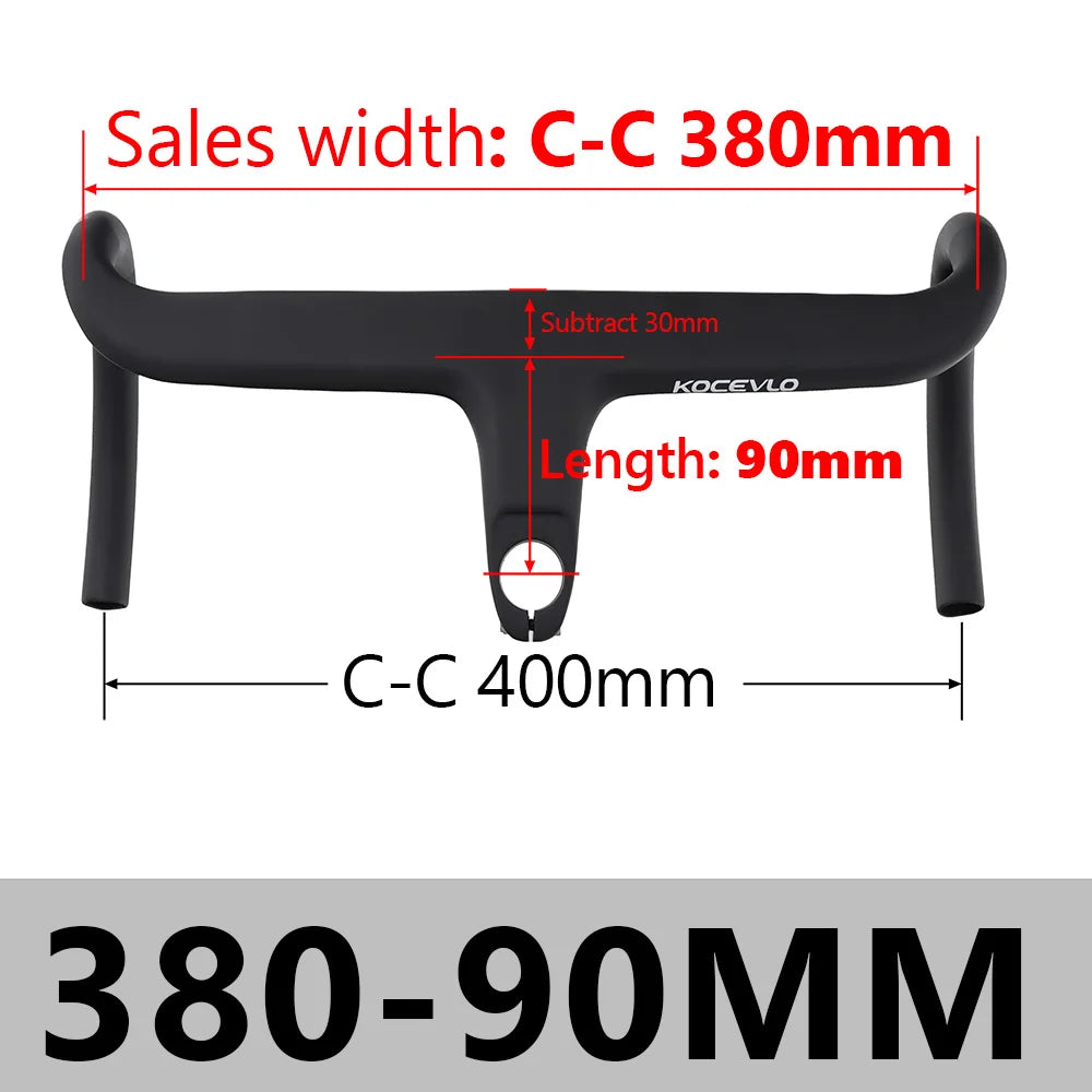 KOCEVLO X01 Carbon Fahrradlenker mit Spacer für 28.6mm
