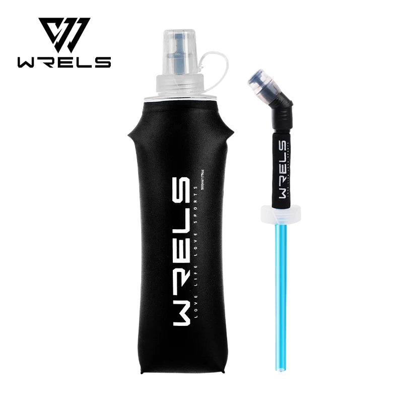 WRELS Soft Flask 500ml Faltbare Trinkflasche für Outdoor