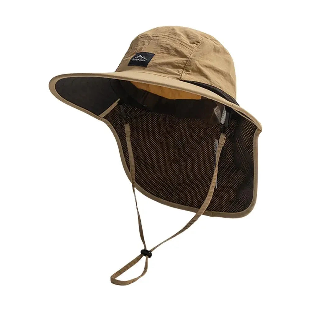 Unisex Sommerhut mit breiter Krempe und Nackenschutz