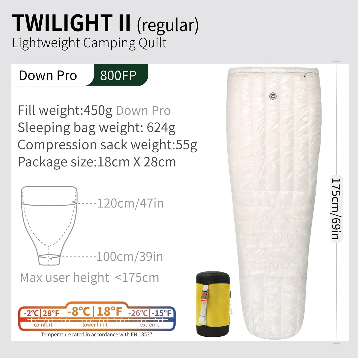 AEGISMAX Wind Hard Twilight 10D -5°C Daunenschlafsack