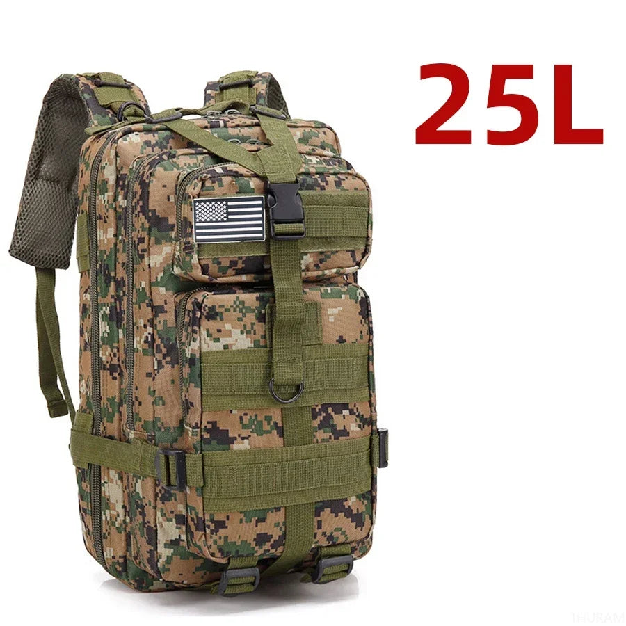 Nylon Rucksack 25L/50L Wasserdicht Trekking Fishing Hunting