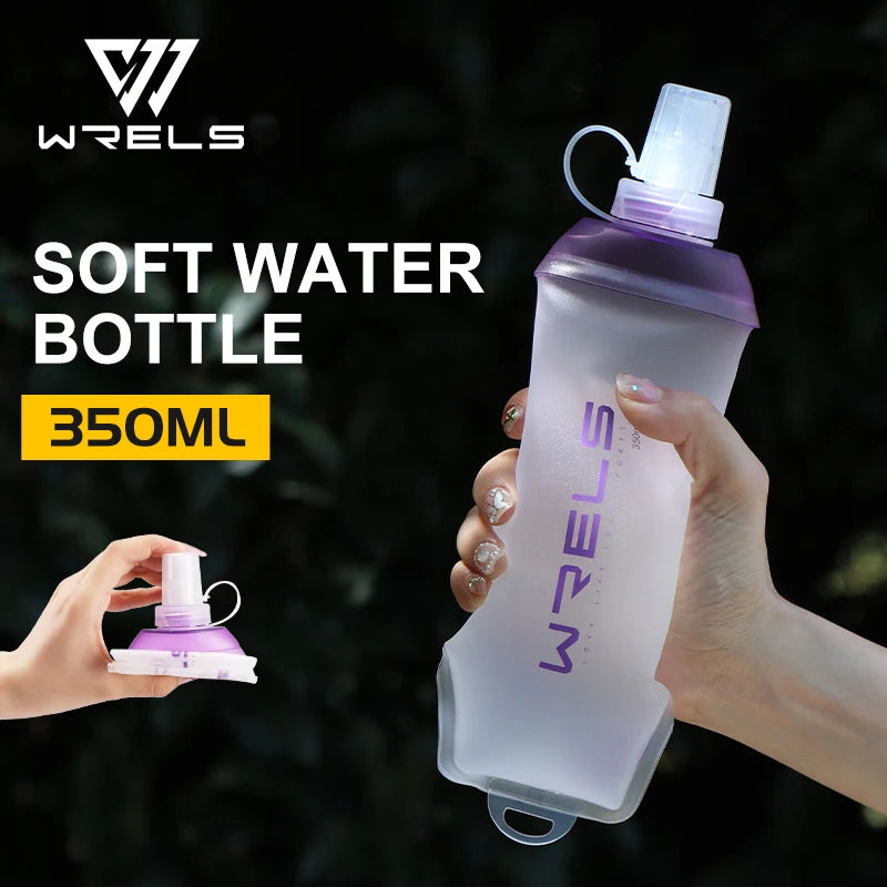 WRELS Outdoor Sport Trinkflasche faltbar für Camping