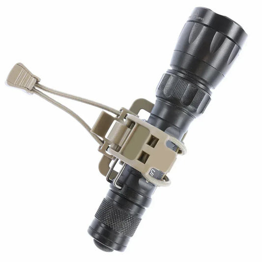 Multifunktionaler Taschenlampen Clip für Molle-System – clever-campen Camping & Outdoor Schweiz