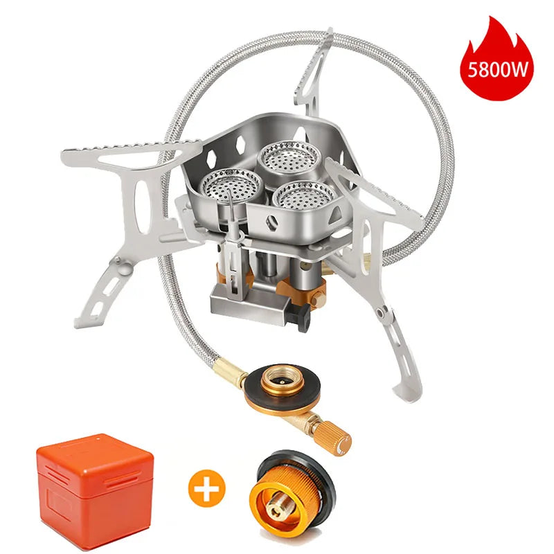 Camping Windproof Gas Stove 3500W – Tragbarer Kocher