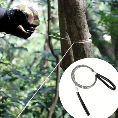 Tragbare Edelstahl-Drahtsäge mit Fingergriff – clever-campen Camping & Outdoor Schweiz