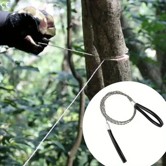 Tragbare Edelstahl-Drahtsäge mit Fingergriff – clever-campen Camping & Outdoor Schweiz