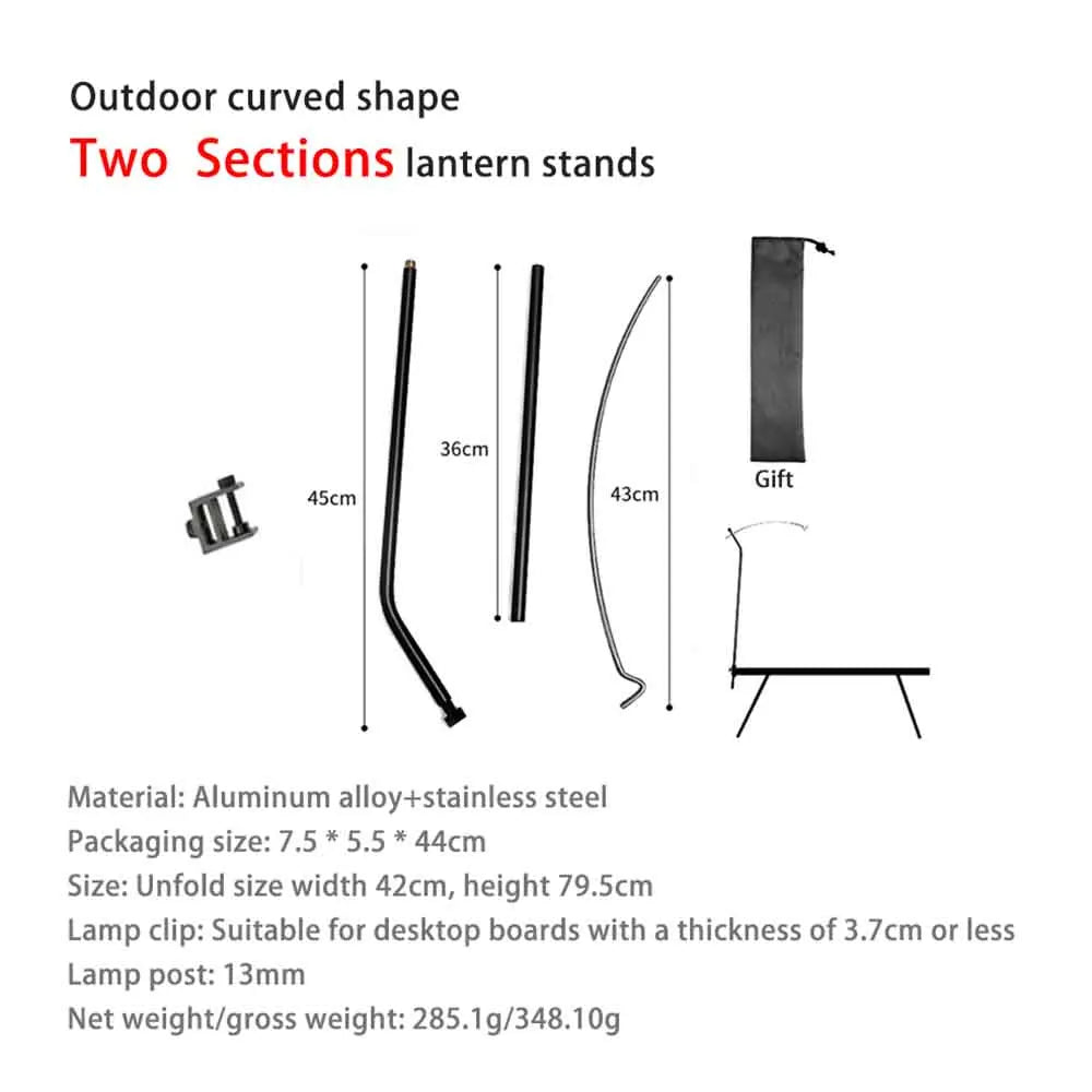 Campinglaterne Halterung aus Aluminiumlegierung