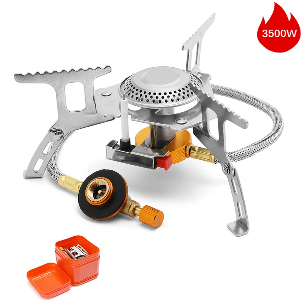Camping Windproof Gas Stove 3500W – Tragbarer Kocher