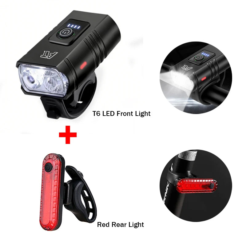 LED Velo Frontlicht USB-C aufladbar für MTB & Rennrad
