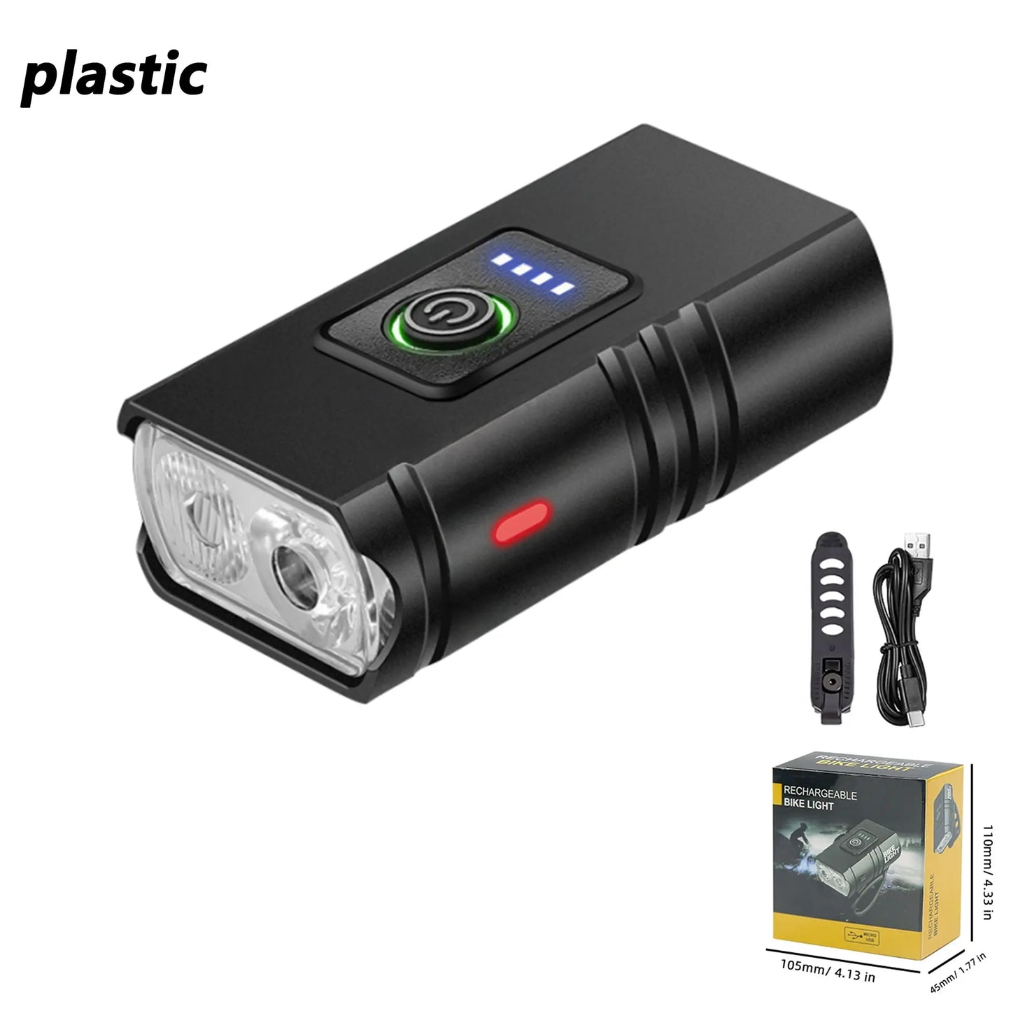 USB Wiederaufladbare Fahrradlichter - Wasserdicht & Sicher