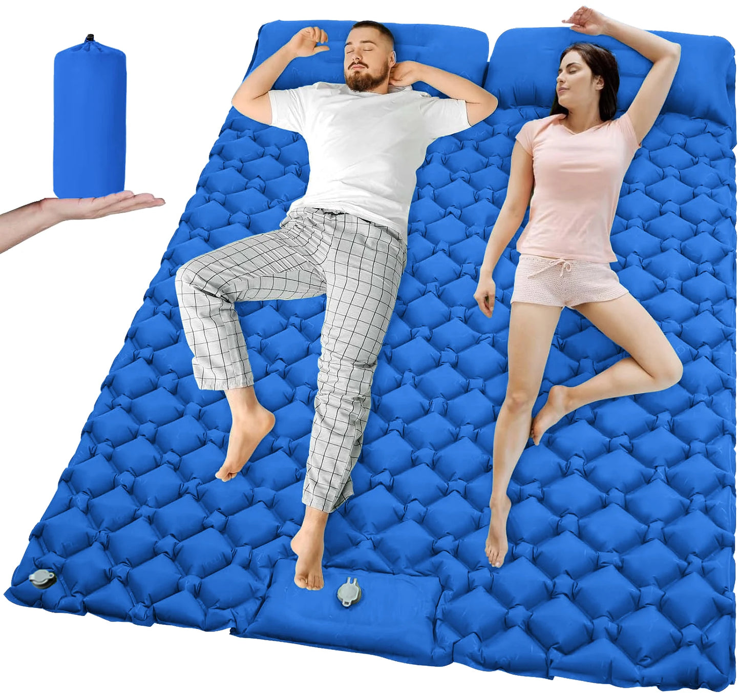 Doppel Isomatte aufblasbar für Camping & Outdoor