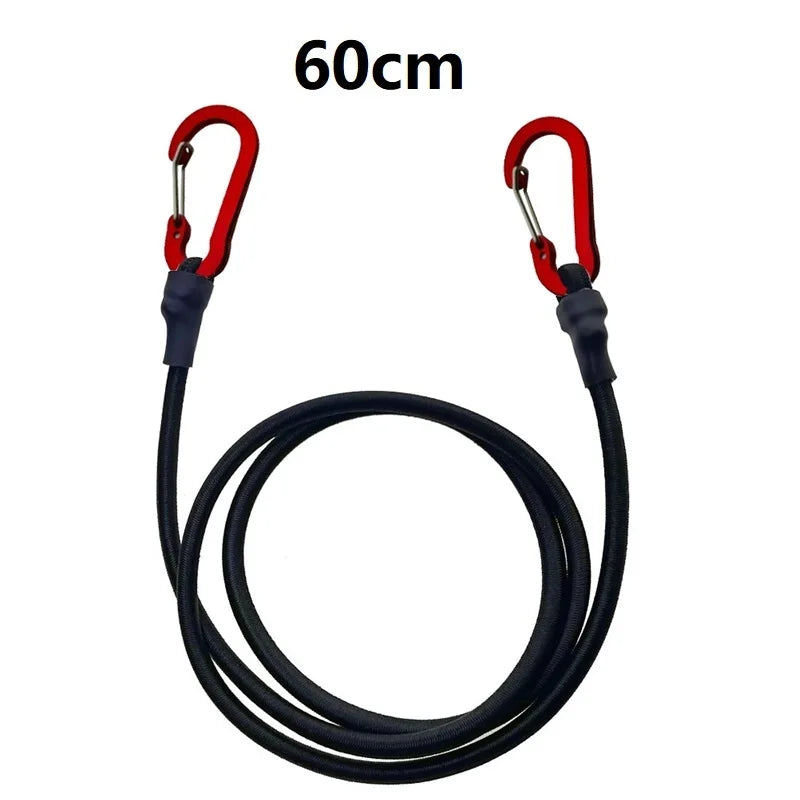 Robuste Bungee Schnur mit Karabinerhaken für Camping