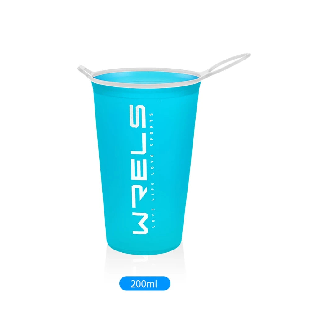 WRELS Faltbare Trinkflasche TPU BPA-frei für Outdoor-Sport