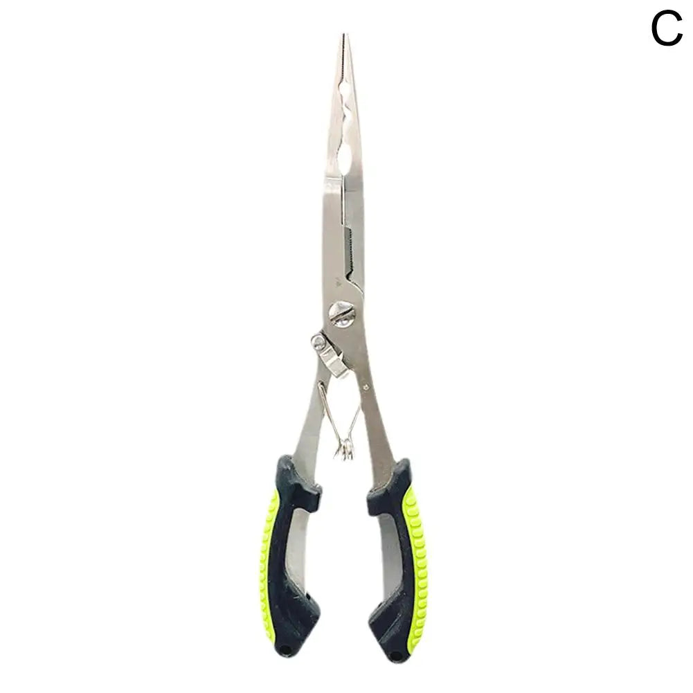 Edelstahl Angelzange mit langem Hals