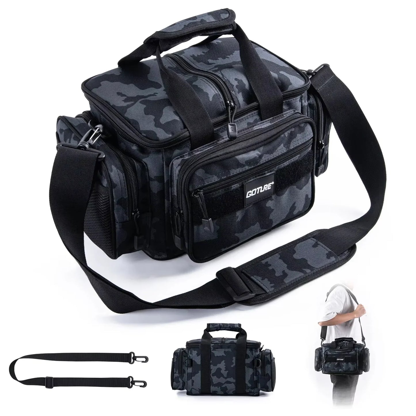 Wander-Cap Goture Schultertasche 38x23x19cm