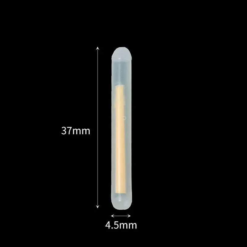50 Stück fluoreszierende Angelrutenlichter für Nachtangeln