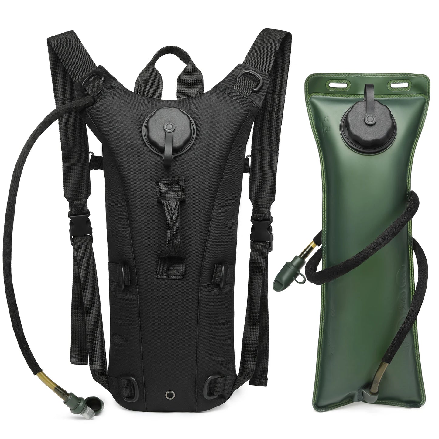 Rotierbarer Clip für Trinkschlauch – Molle – als Rucksack