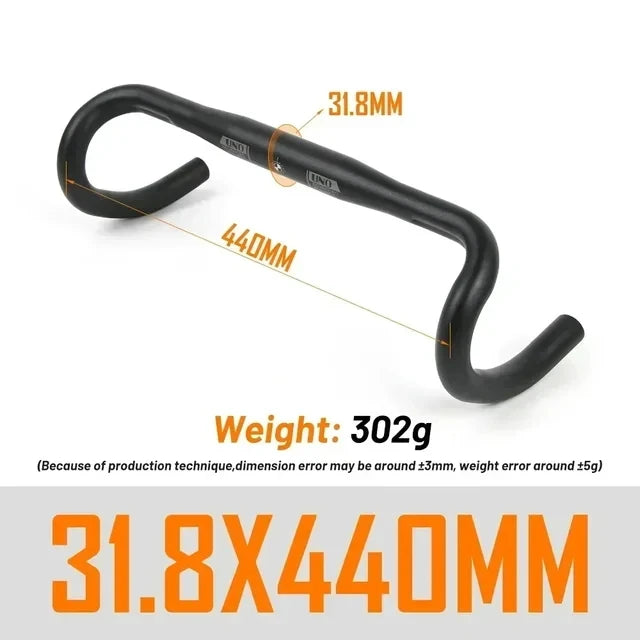 UNO UltraLight Rennradlenker 25.4/31.8MM 360-460MM Aluminium