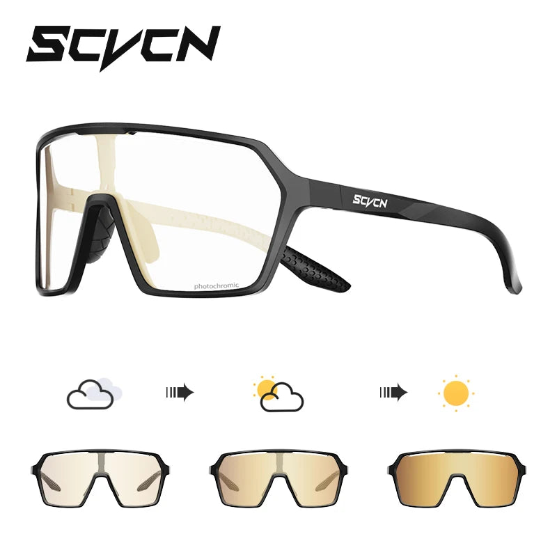 SCVCN Photochromic Wander-Sonnenbrillen für Outdoor-Sport