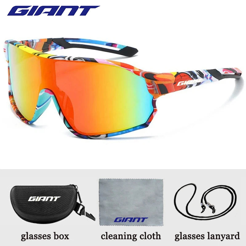 GIANT Fahrradbrille UV400 Anti-Fog REVO Gläser