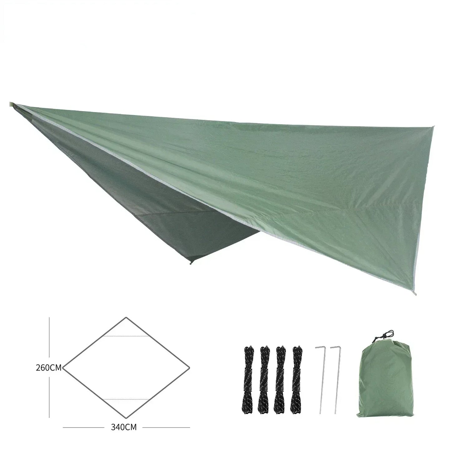 190T Rhombus Wasserdichtes Tarp für Hängematten – clever-campen Camping & Outdoor Schweiz