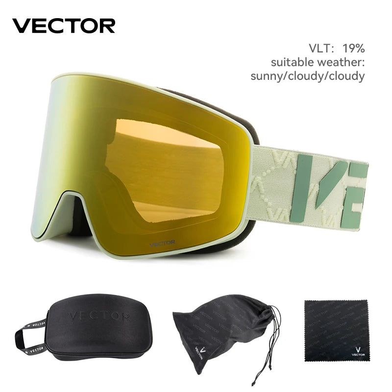 VECTOR Doppel-Lagen Anti-Beschlag Ski-Goggles UV400