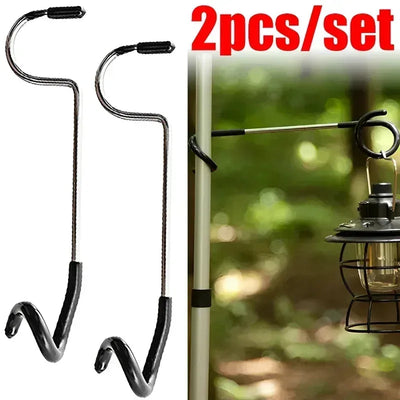 Zeltzubehör: 2er Set Edelstahl Lampenhalter Haken – clever-campen Camping & Outdoor Schweiz