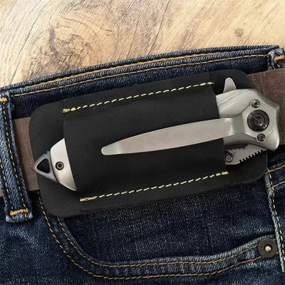 Echtes Leder EDC Klappmesser Tasche für Outdoor – clever-campen Camping & Outdoor Schweiz