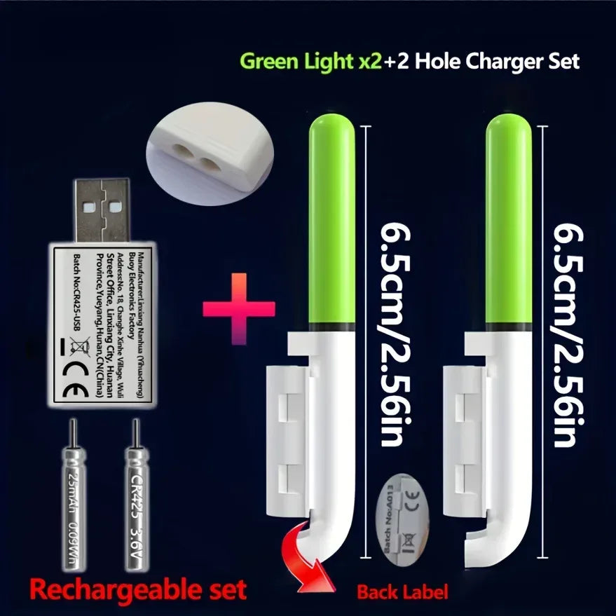 5-teiliges Angelset mit 2 Bissanzeigern und USB-Ladegerät – clever-campen Camping & Outdoor Schweiz