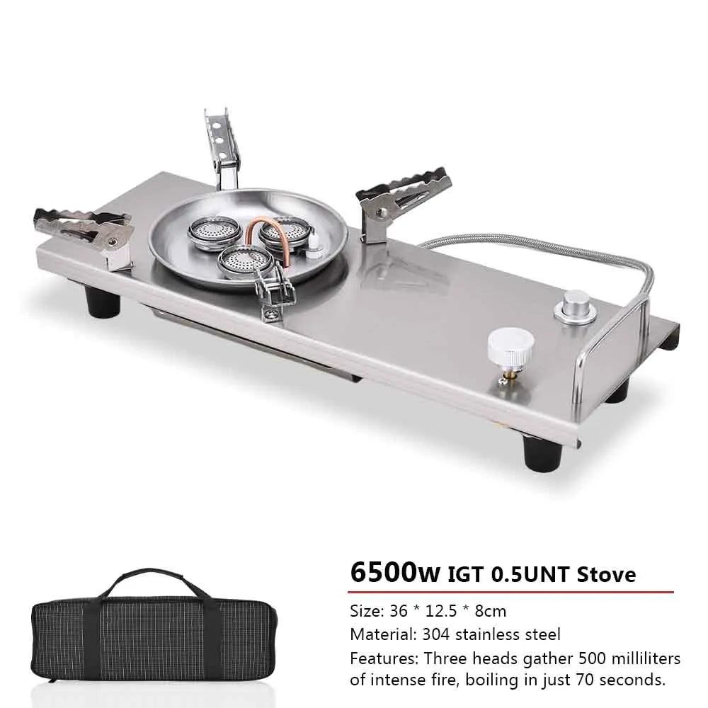 Pandatour Camping IGT Gasherd 6500W tragbar für Outdoor