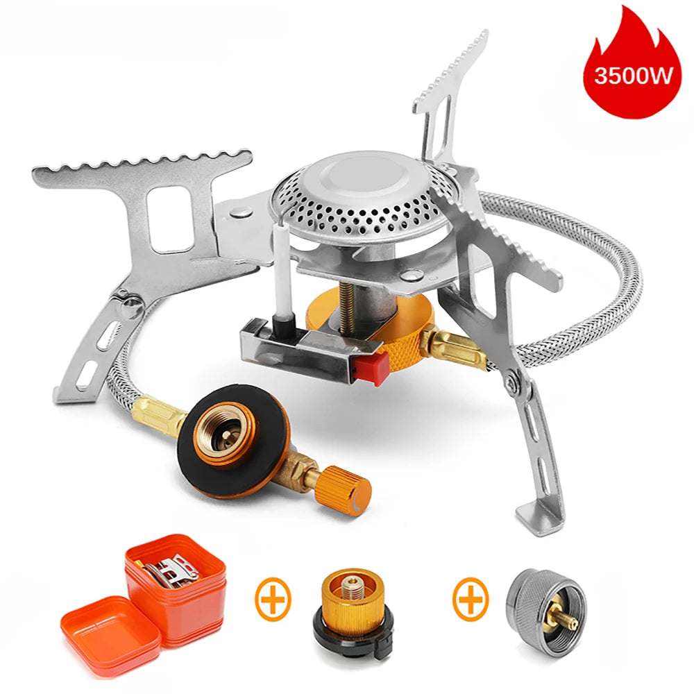 Camping Windproof Gas Stove 3500W – Tragbarer Kocher