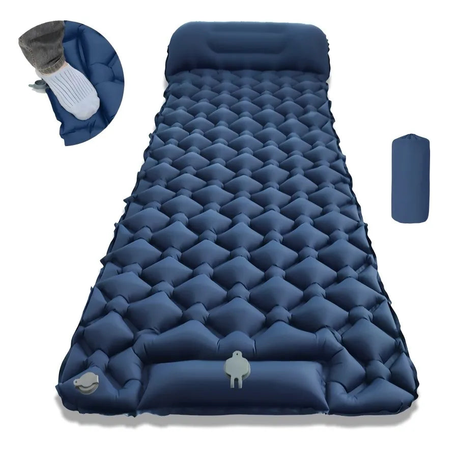 Ultraleichte Isomatte mit Kissen für Camping und Reisen