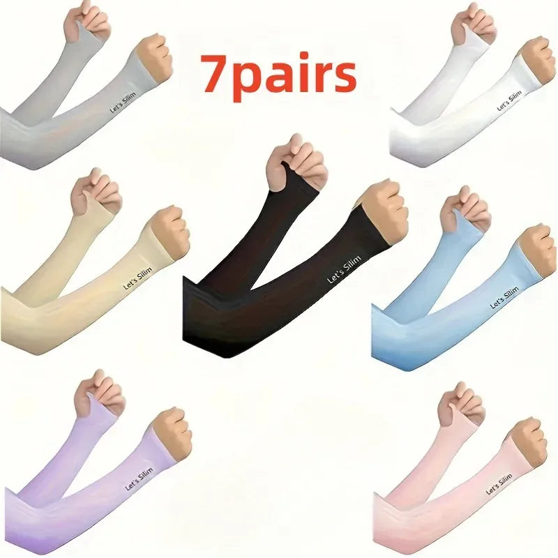 7 Paar UV-beständige Armstulpen für Sonnenschutz – clever-campen Camping & Outdoor Schweiz