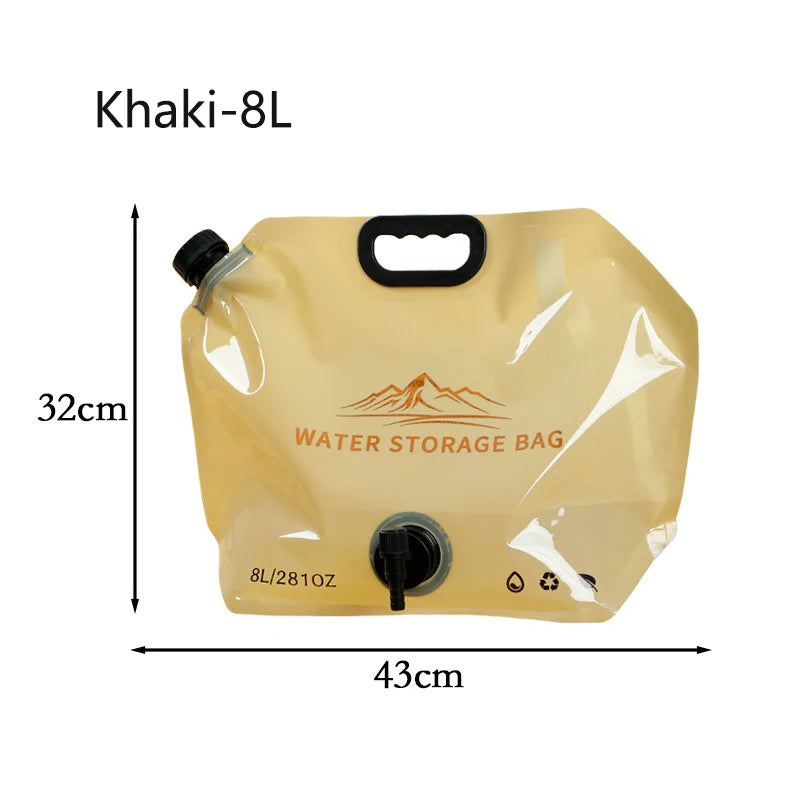 Faltbare Wasserlagerungstasche 8L für Outdoor & Camping