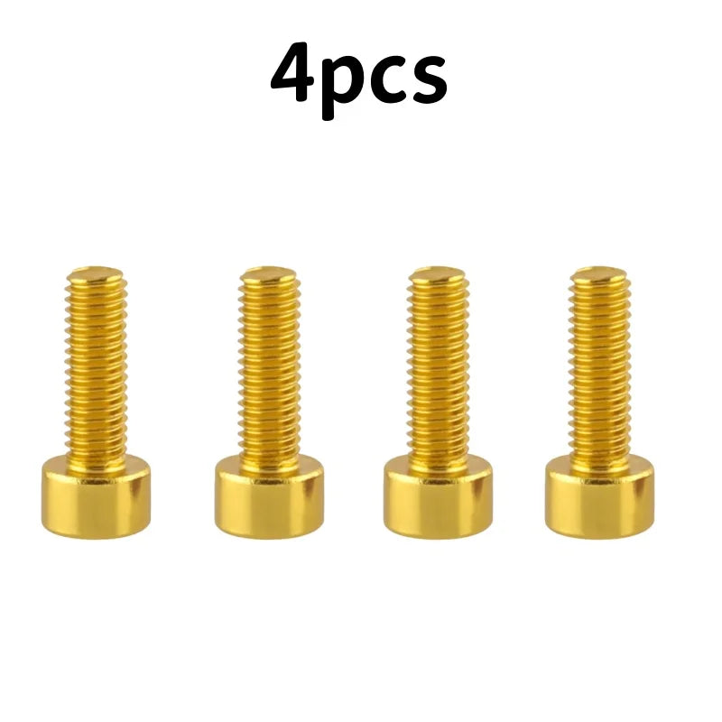 4 Stück Wasserflaschen Halter Schrauben Set Aluminium