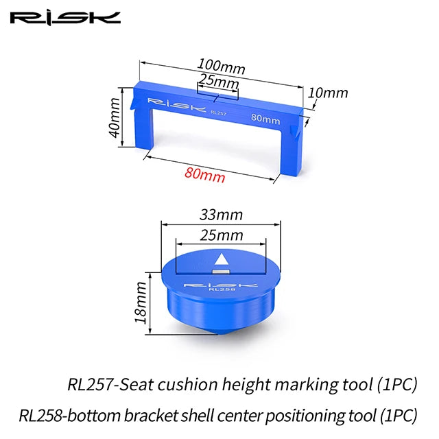 MTB Fitting Tool für Fahrradsitzhöhe und Distanzmessung