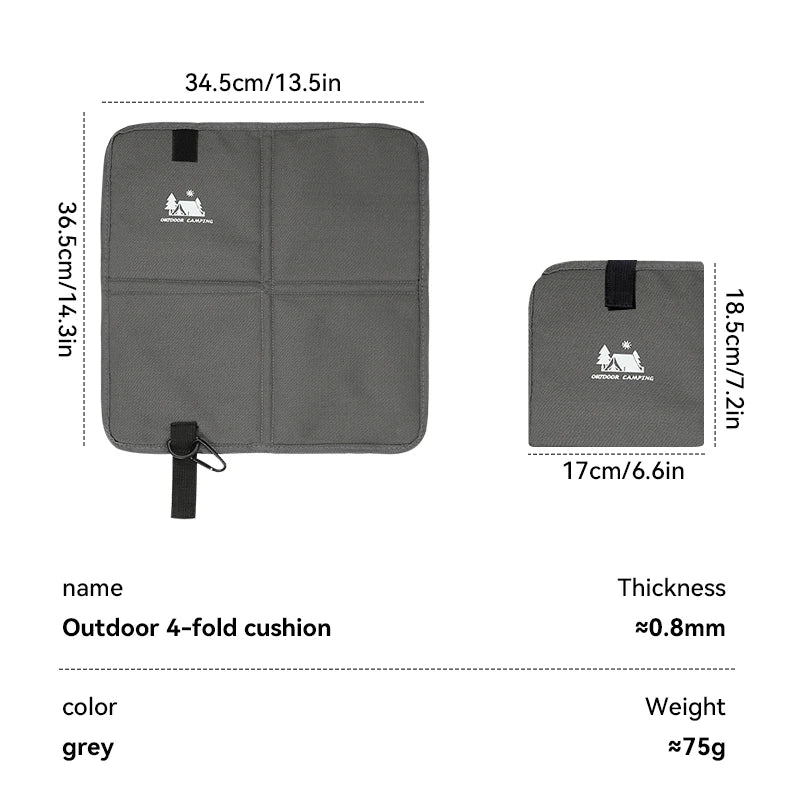 Faltbares Outdoor Sitzkissen aus 600D Oxford-Gewebe