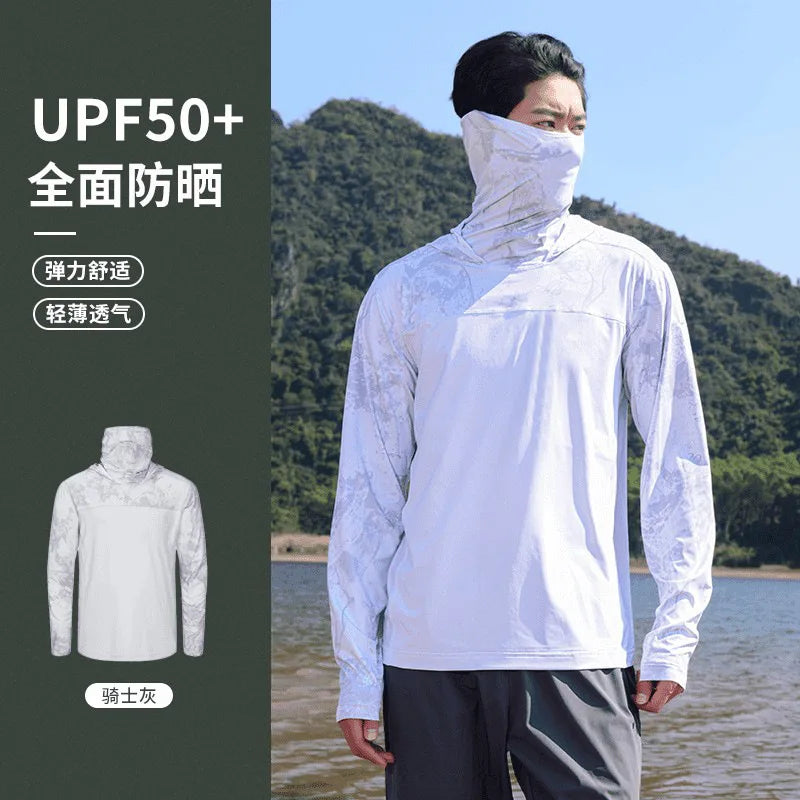 Sommer-Sonnen-Schutz-Shirt für Männer zum Angeln