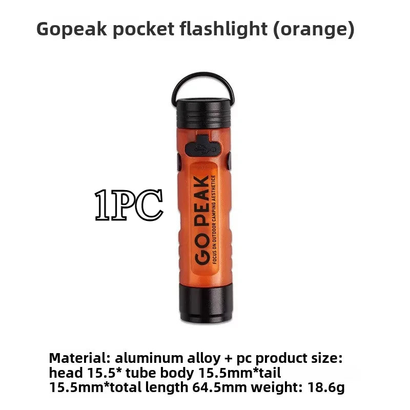 GOPEAK Mini Taschenlampe mit Schlüsselanhänger für Outdoor