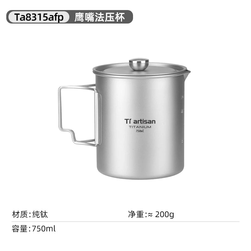 Tiartisan Titan French Press für Camping und Outdoor